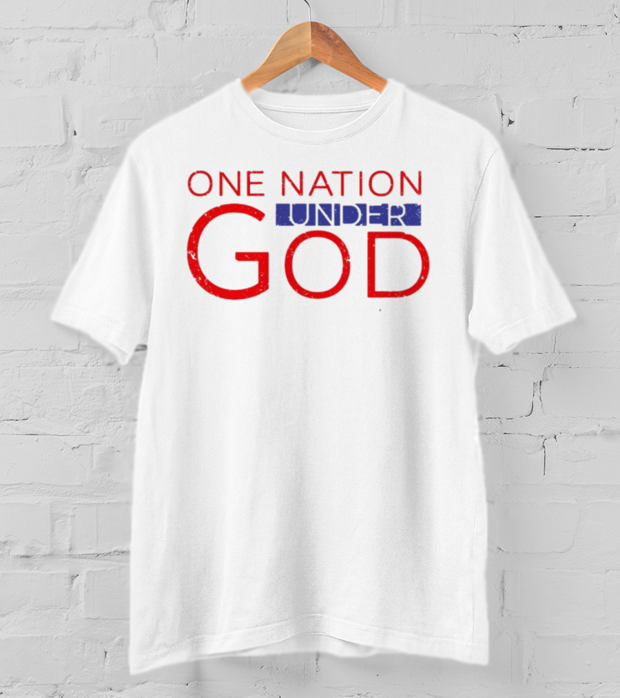 JP Sears One Nation Under God Bold Patriotic Text T-Shirt
