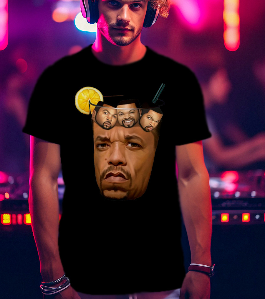 Teefury Got Ice Cube Ice-T Lemon Drink T-Shirt