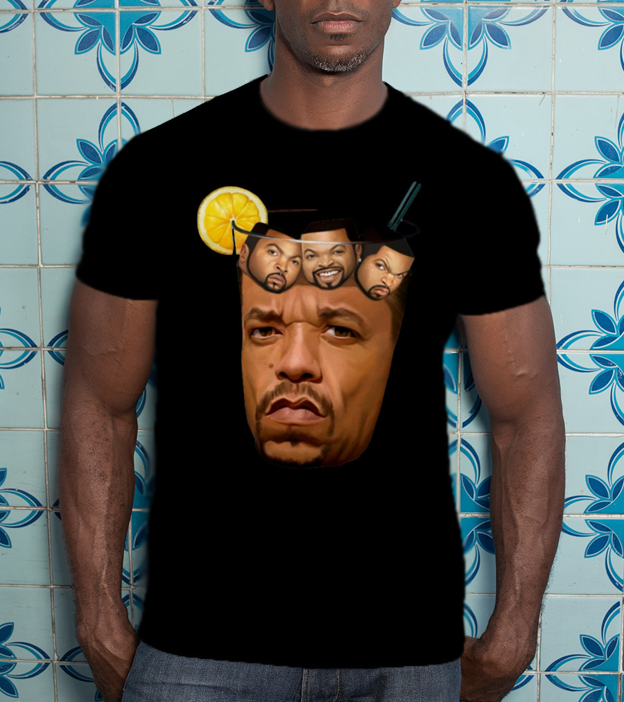Teefury Got Ice Cube Ice-T Lemon Drink T-Shirt