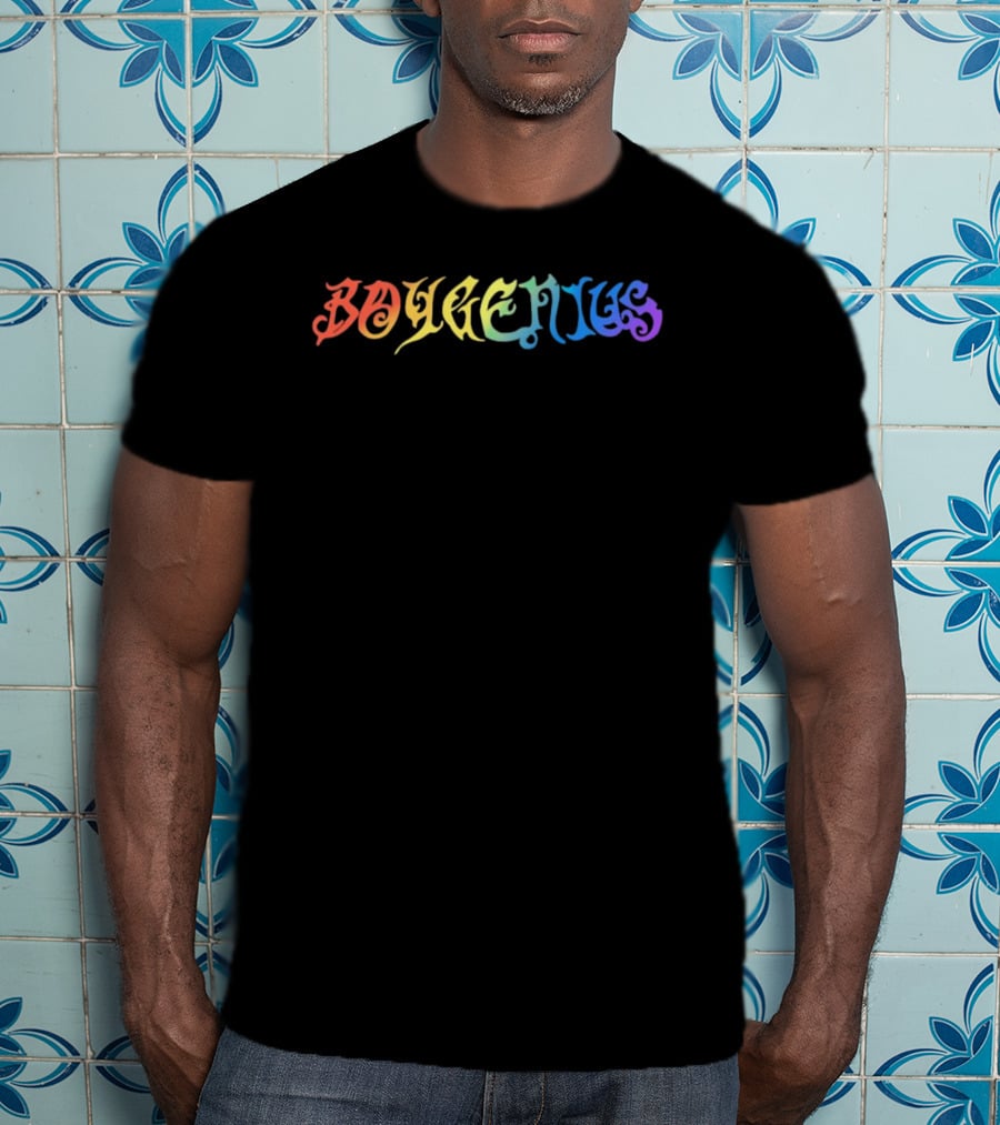 Boygenius Psychedelic Rainbow Camo T-Shirt