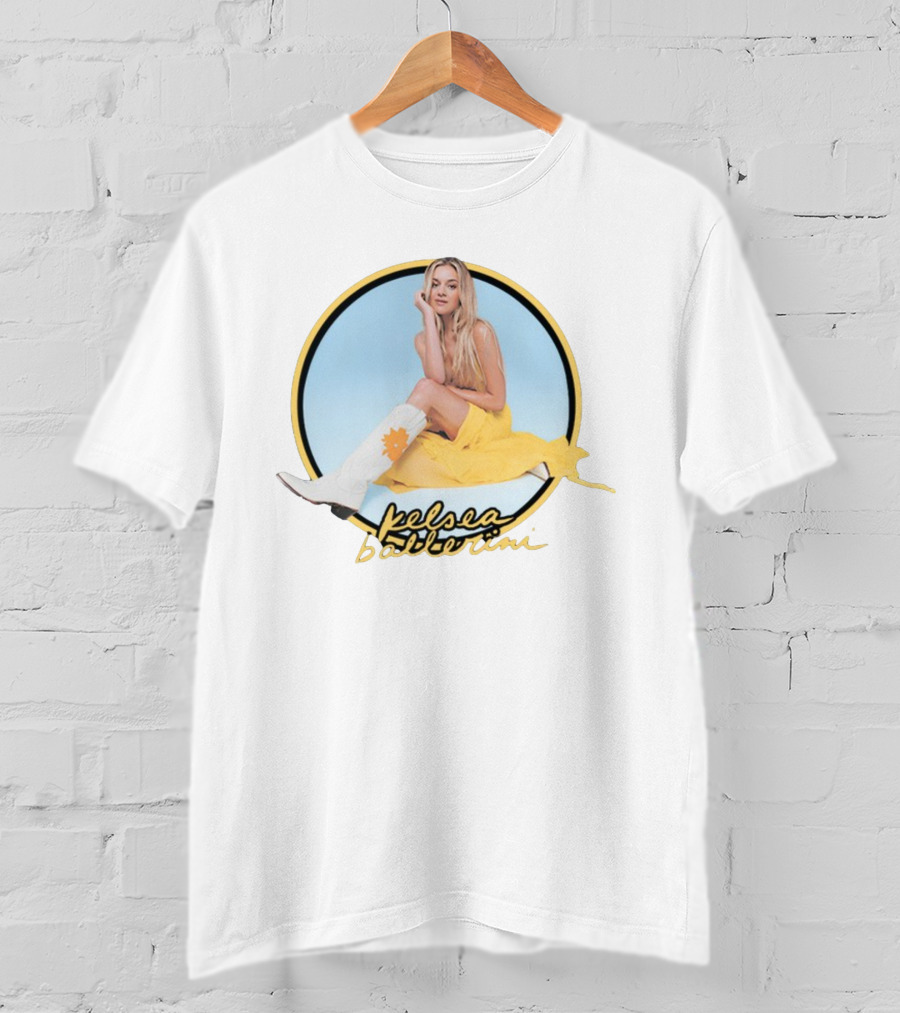 Kelsea Ballerini Yellow Dress White Boots T-Shirt