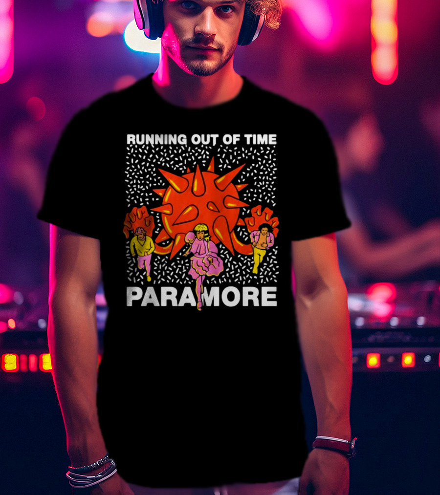 Running Out Of Time Paramore Bold Retro T-Shirt