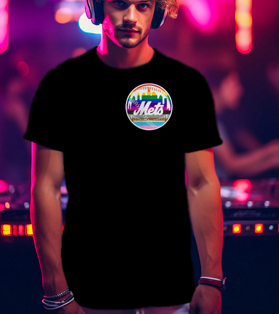 Tia Alex New York Mets Rainbow Pride T-Shirt
