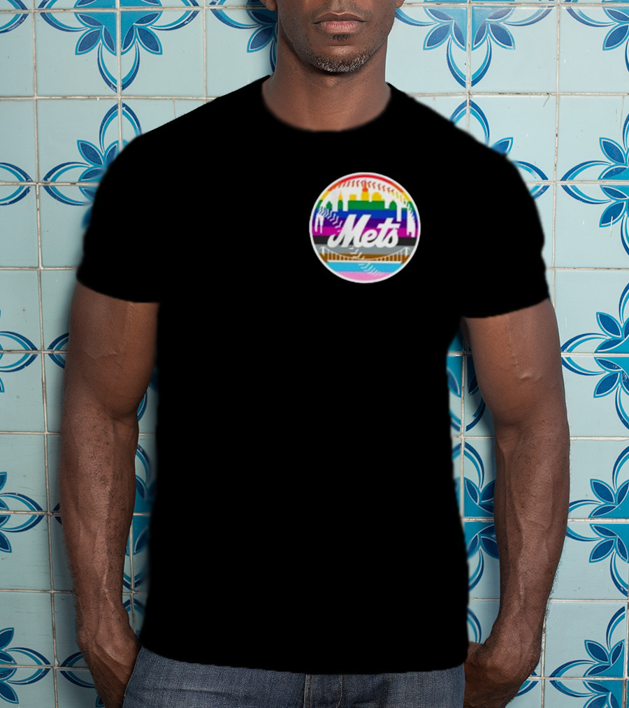 Tia Alex New York Mets Rainbow Pride T-Shirt