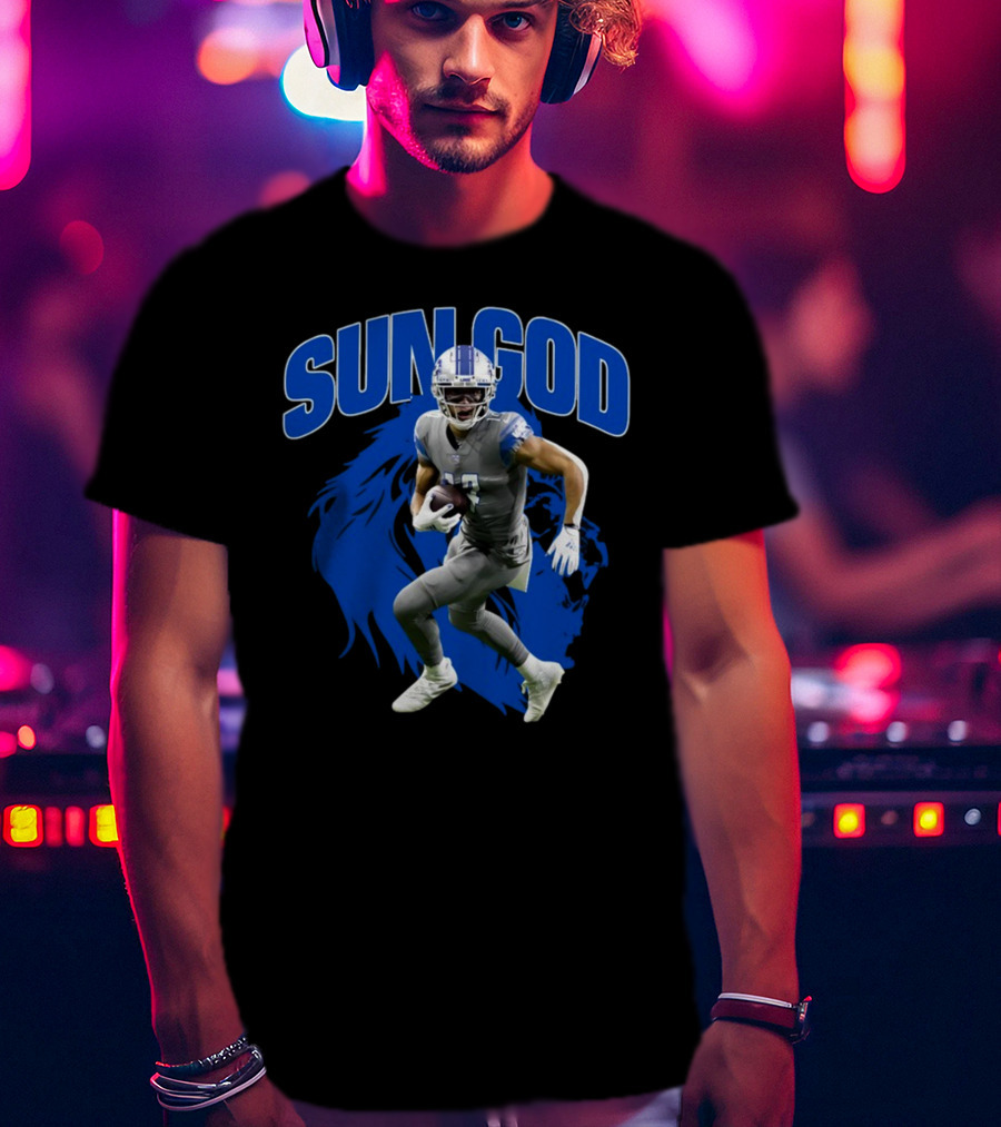 Prosportszone Amon Ra Sun God Football Lion T-Shirt
