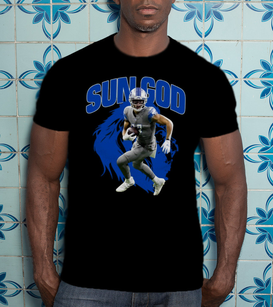 Prosportszone Amon Ra Sun God Football Lion T-Shirt