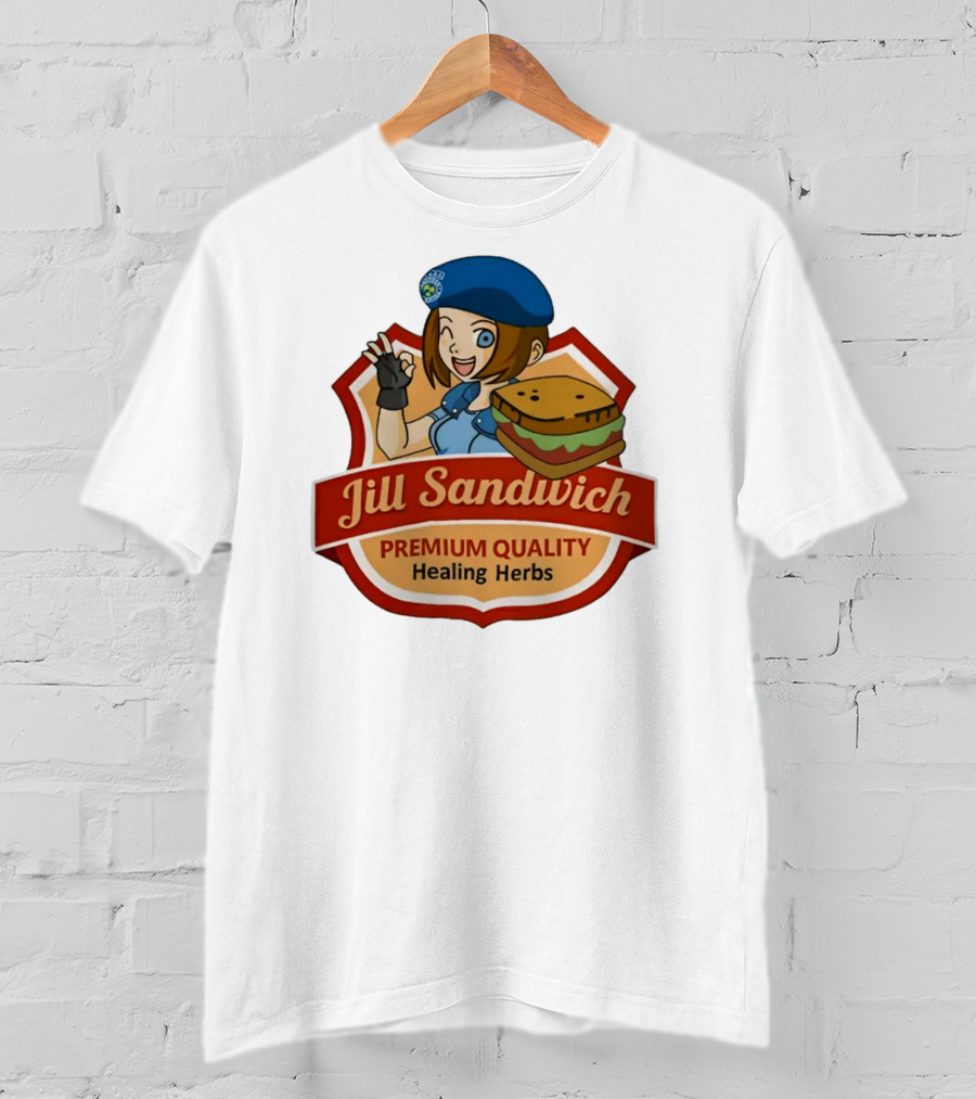 Jill Sandwich Healing Herbs Badge T-Shirt