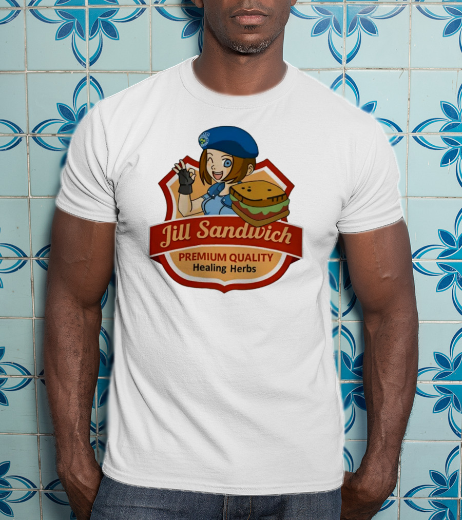 Jill Sandwich Healing Herbs Badge T-Shirt