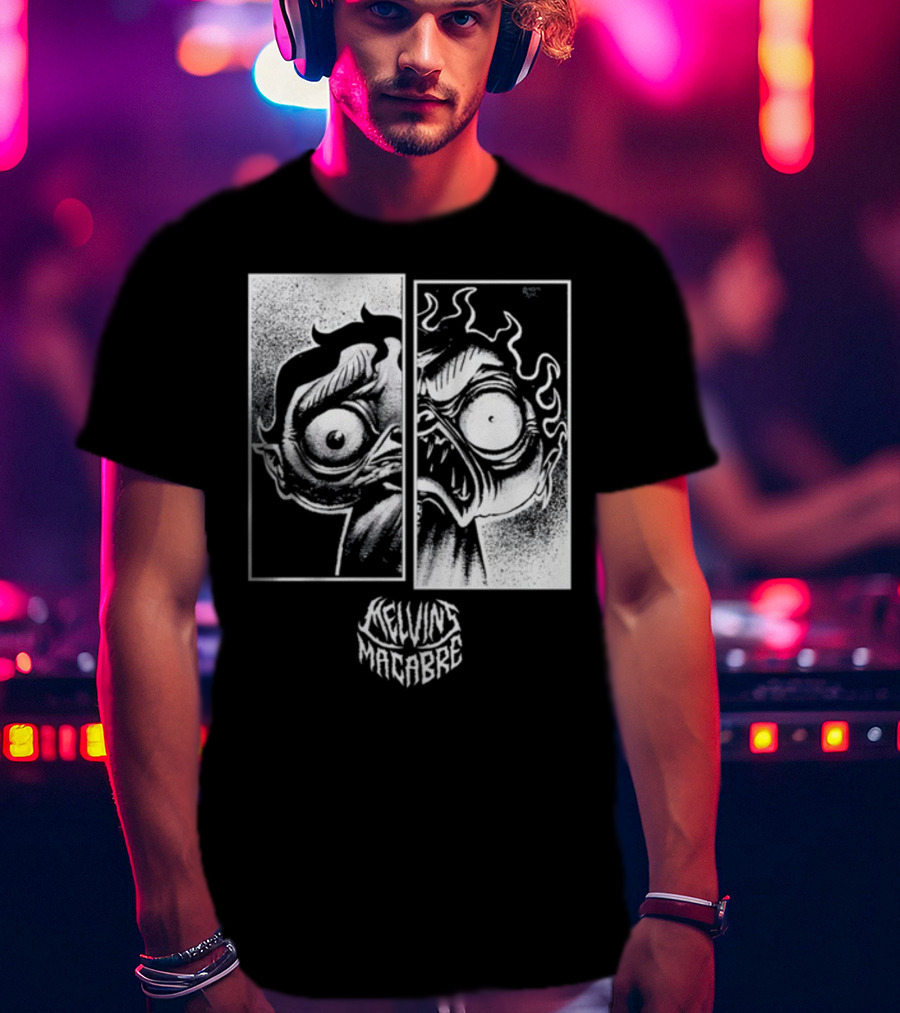 Melvin's Macabre Comic Horror Expression T-Shirt