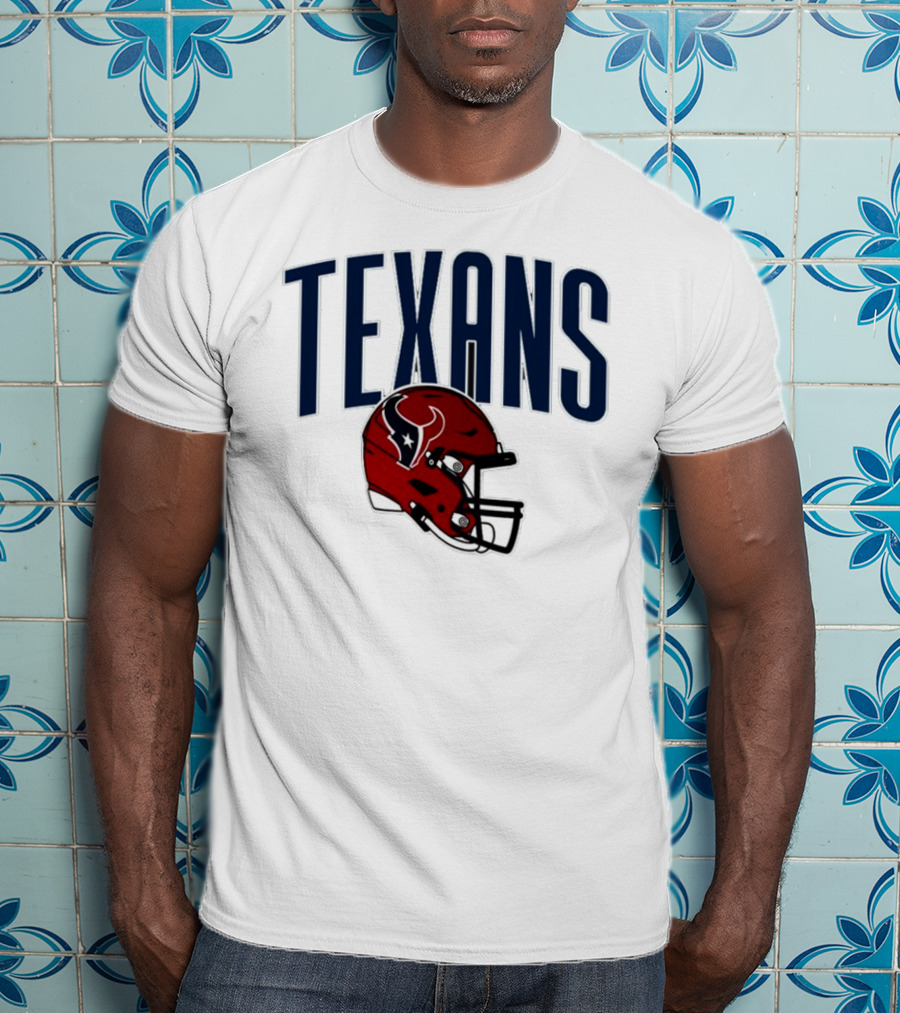 Texans Football Helmet T-Shirt