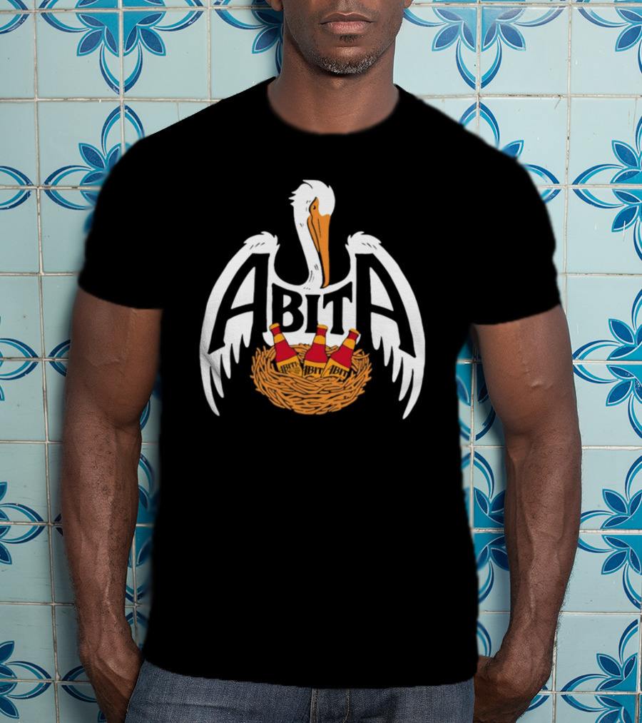 ABITA Pelican Nest With Bottles T-Shirt