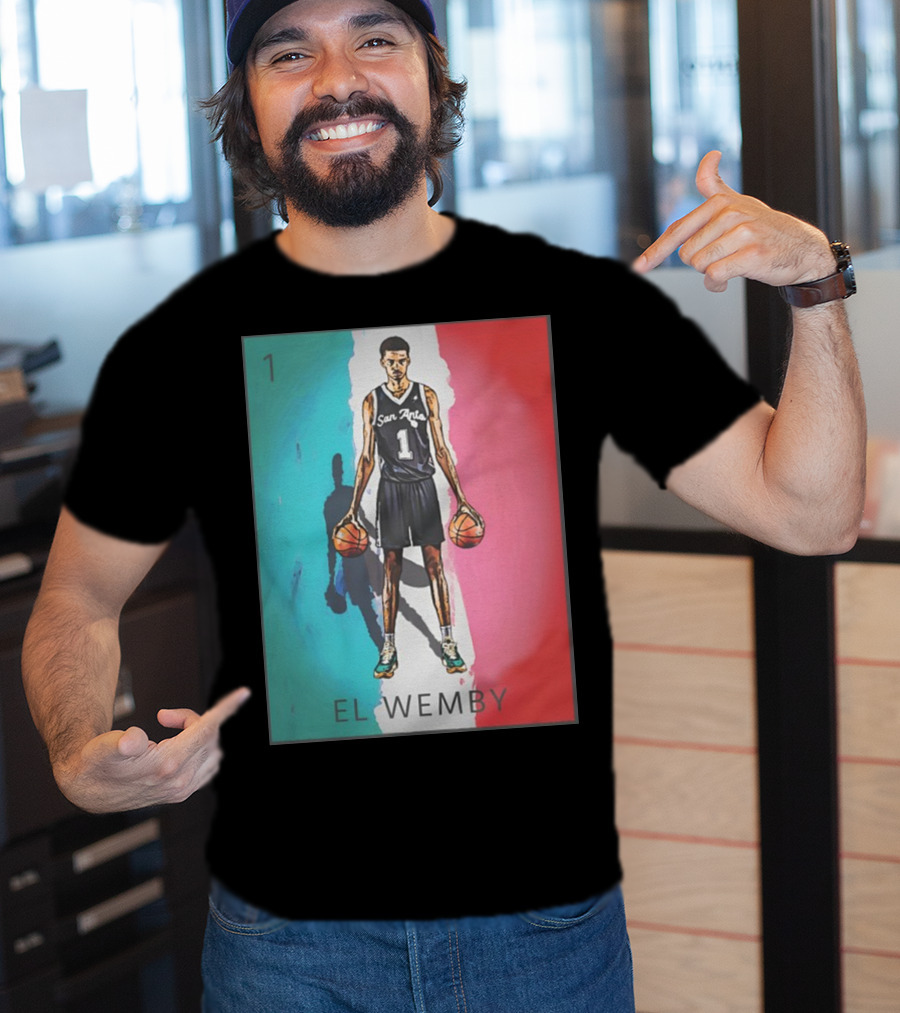 El Wemby San Antonio Number 1 Basketball Player T-Shirt