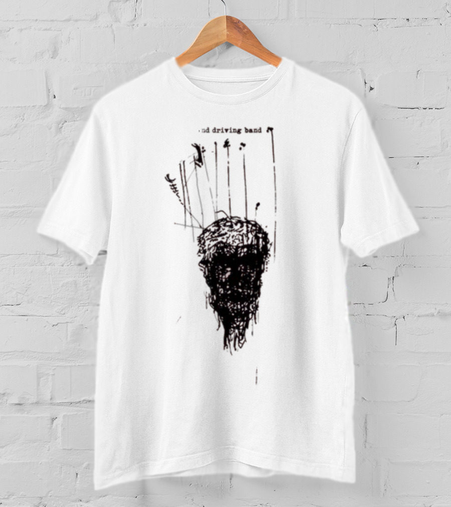 Anthony Green And The High And Driving Band Sketch Head Dark Aesthetic T-Shirt