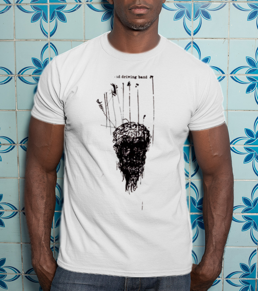 Anthony Green And The High And Driving Band Sketch Head Dark Aesthetic T-Shirt