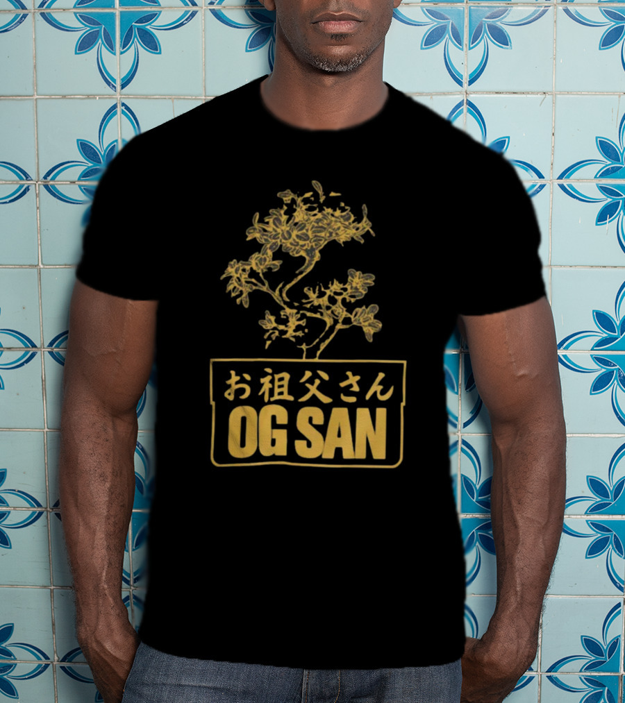 OG San Japanese Text Floral Design Deen Burbigo Merch T-Shirt