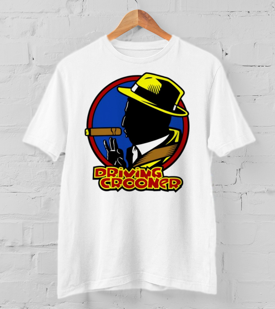 Driving Grooner Fedora Silhouette Cigar T-Shirt