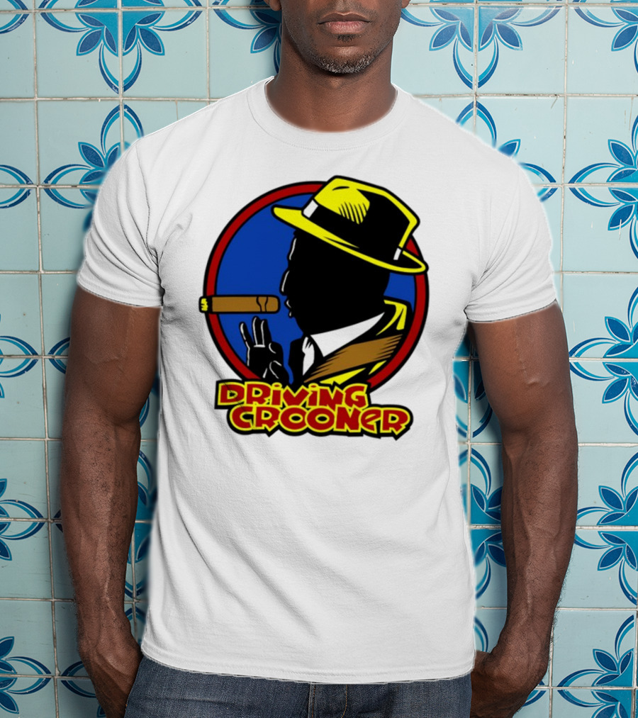 Driving Grooner Fedora Silhouette Cigar T-Shirt