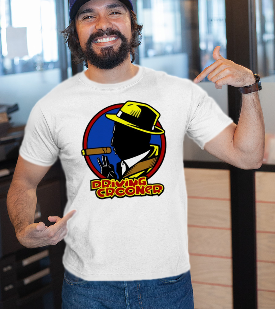 Driving Grooner Fedora Silhouette Cigar T-Shirt