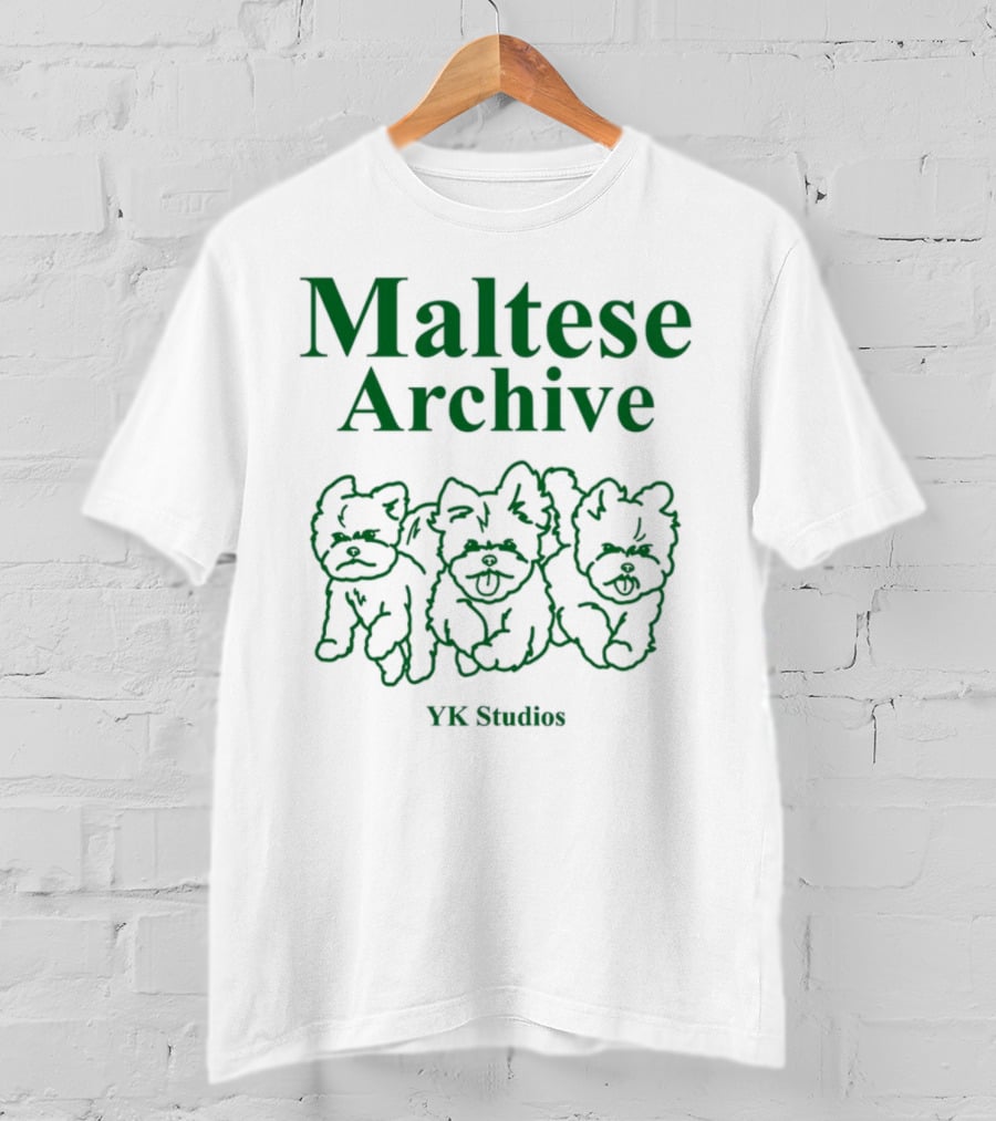 Maltese Archive YK Studios Three Dogs T-Shirt