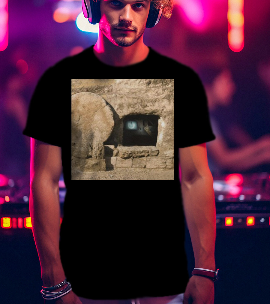 Reboot Van Cave With Stone Doorway And Tech Screen T-Shirt