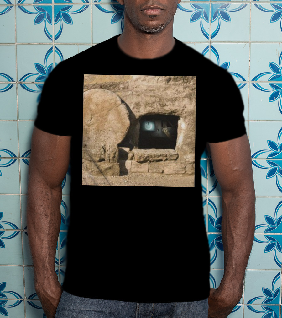 Reboot Van Cave With Stone Doorway And Tech Screen T-Shirt