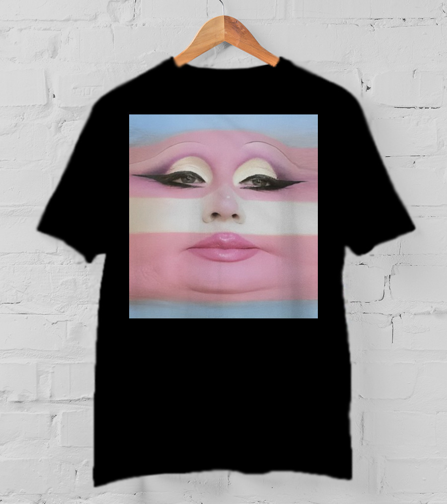 Juno Birch Transgender Flag Face T-Shirt