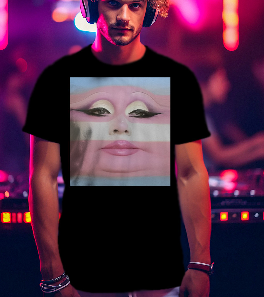 Juno Birch Transgender Flag Face T-Shirt
