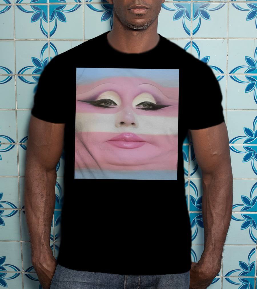 Juno Birch Transgender Flag Face T-Shirt