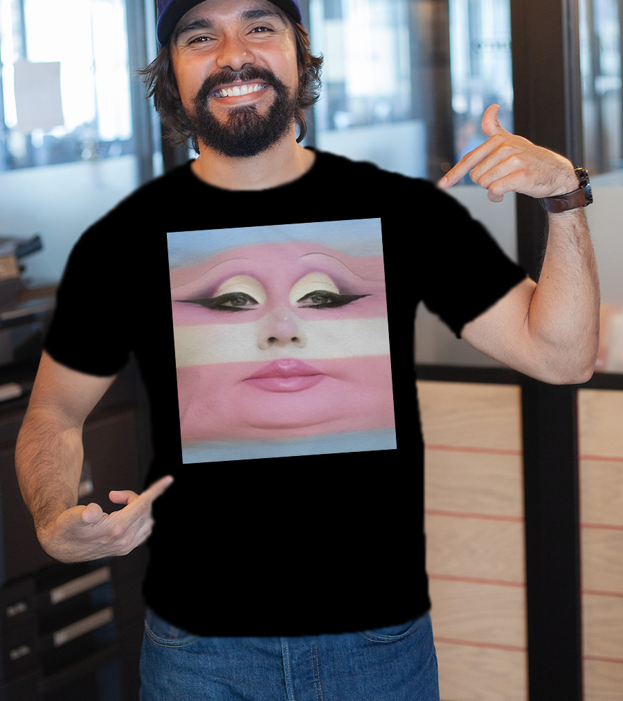 Juno Birch Transgender Flag Face T-Shirt