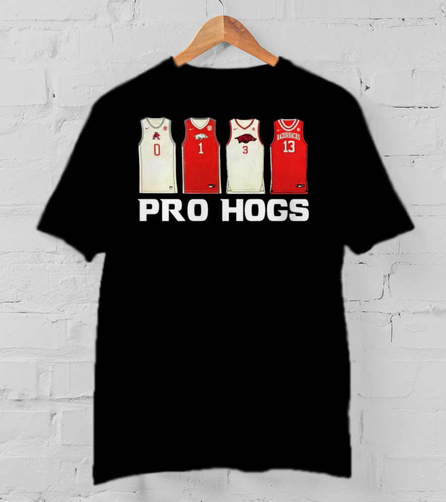 Pro Hogs Arkansas Basketball Jerseys Razorbacks Icons T-Shirt