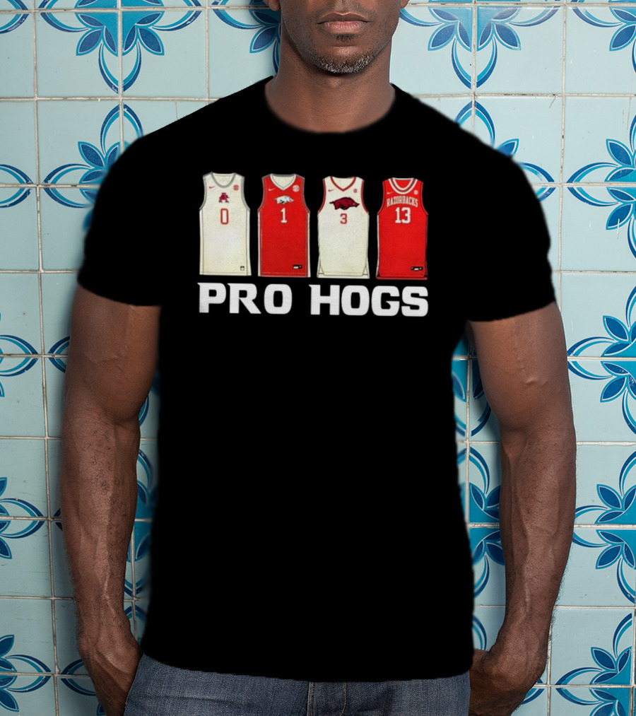 Pro Hogs Arkansas Basketball Jerseys Razorbacks Icons T-Shirt