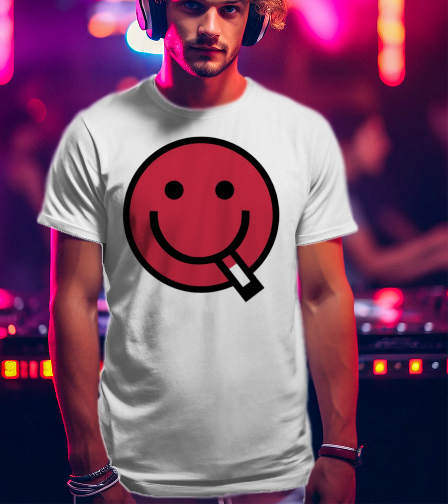 Shopsludgelife Cyggy Smiley Face Tongue T-Shirt