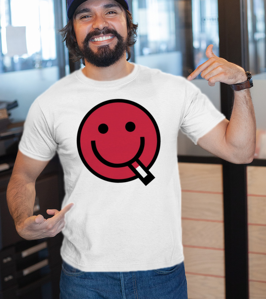Shopsludgelife Cyggy Smiley Face Tongue T-Shirt