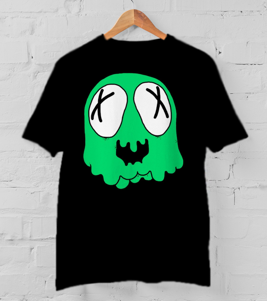 Sludge Life Shop Ghost Green Blob With X Eyes T-Shirt