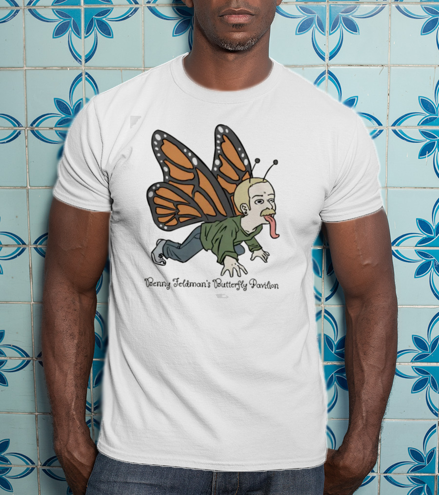 Benny Feldman's Butterfly Pavilion Winged Humanoid Cartoon With Antennae And Sneakers T-Shirt