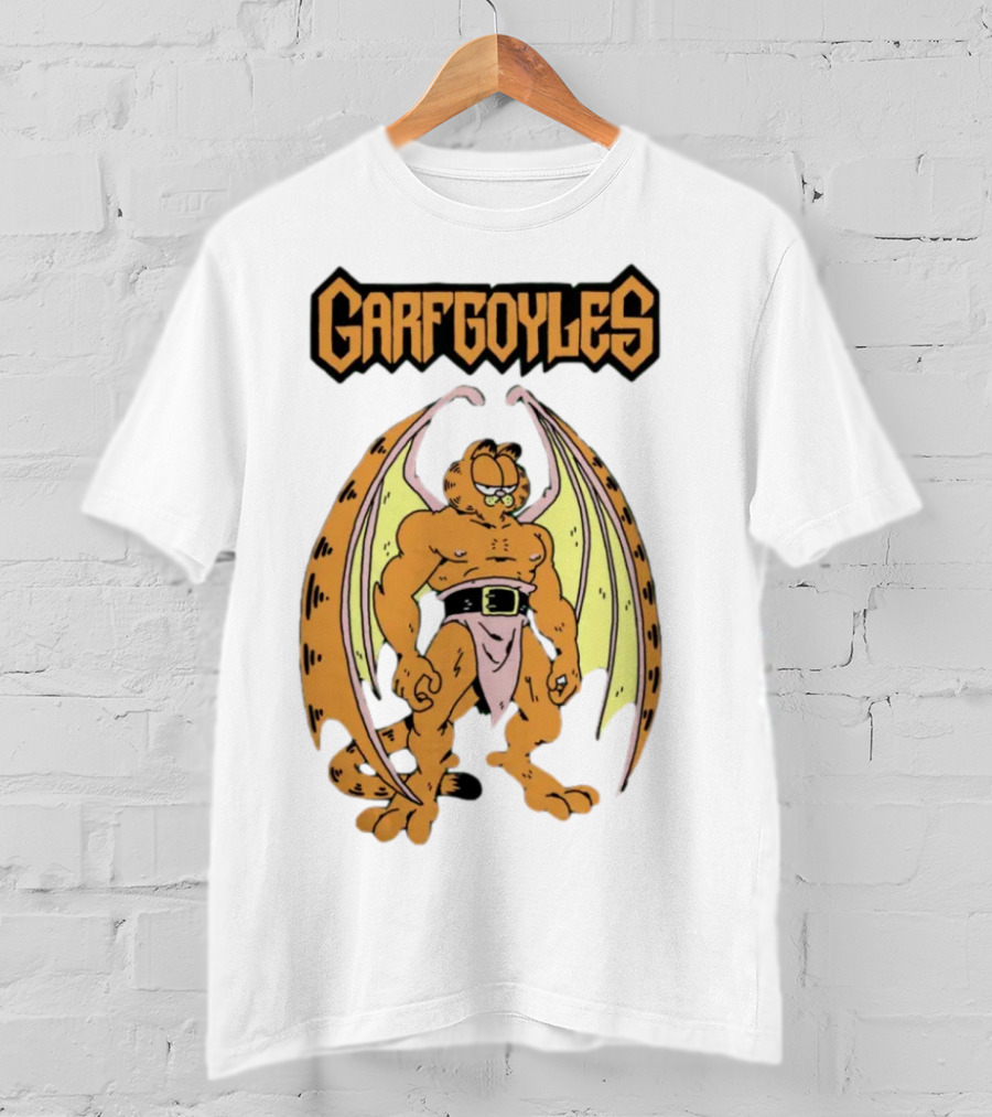 Garfgoyles Garfield David C. Smith T-Shirt