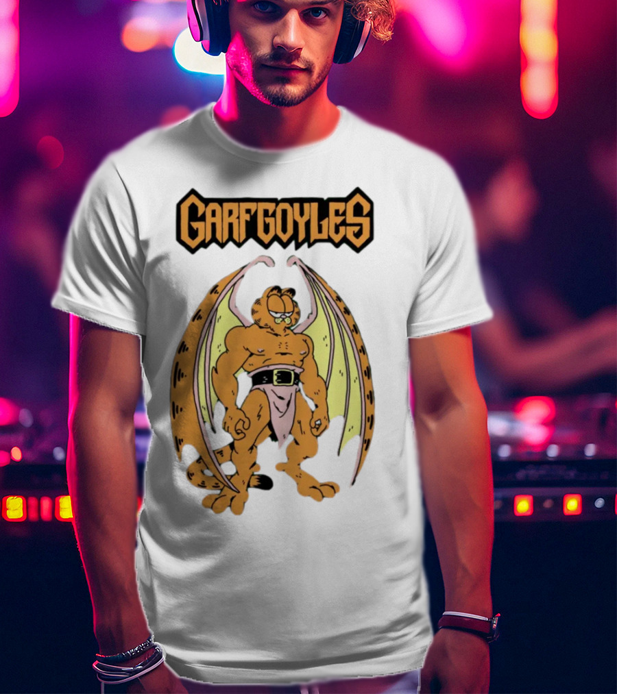 Garfgoyles Garfield David C. Smith T-Shirt