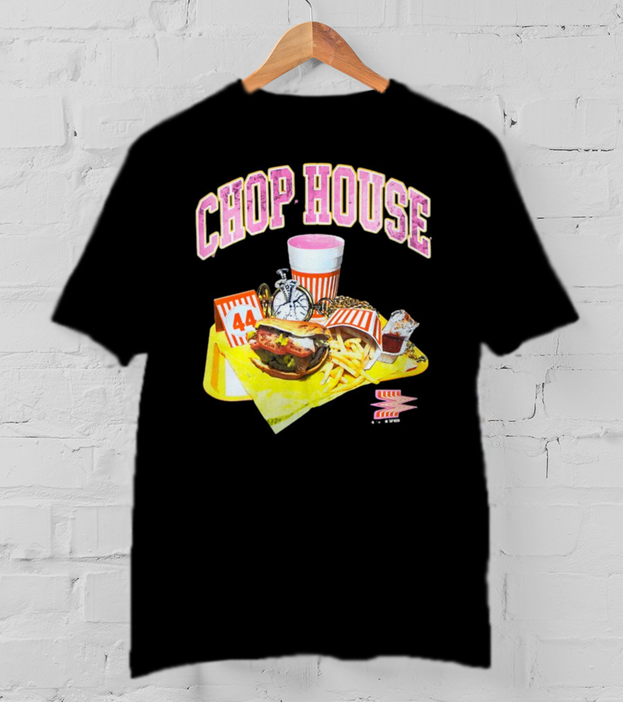 Chop House 44 Fast Food Combo With Burger Fries Drink And Condiments T-Shirt
