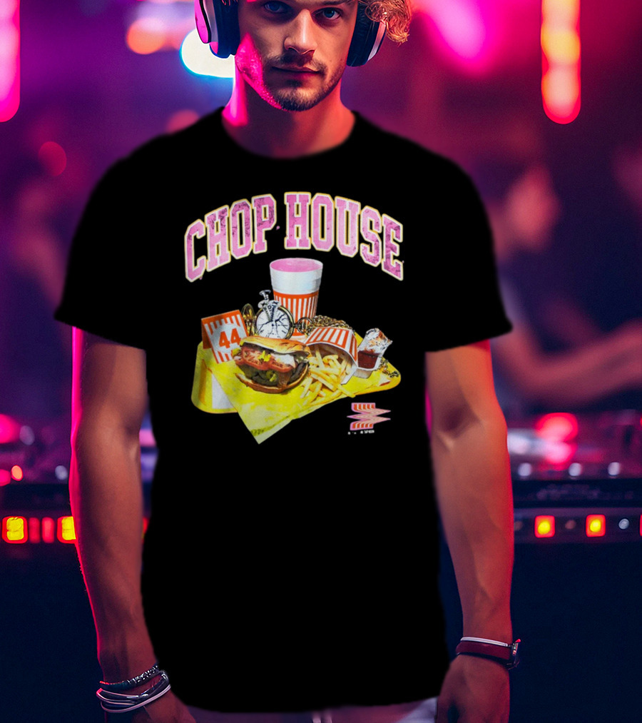 Chop House 44 Fast Food Combo With Burger Fries Drink And Condiments T-Shirt