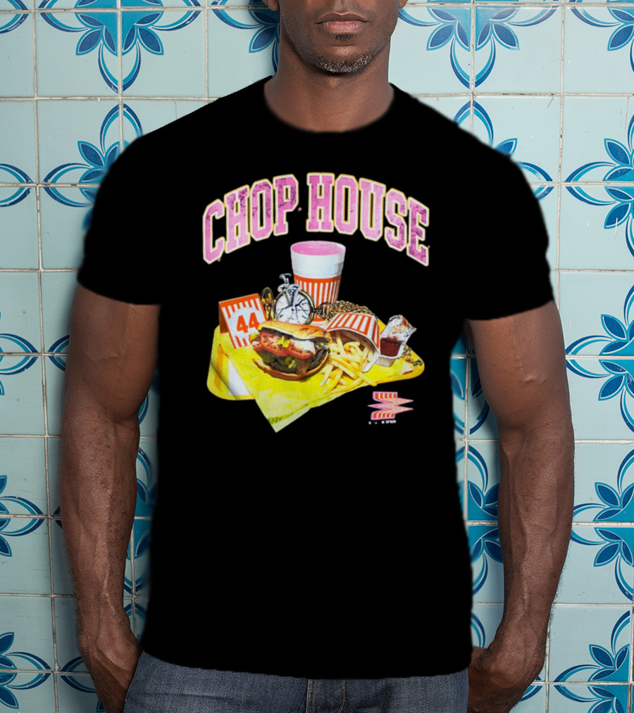 Chop House 44 Fast Food Combo With Burger Fries Drink And Condiments T-Shirt