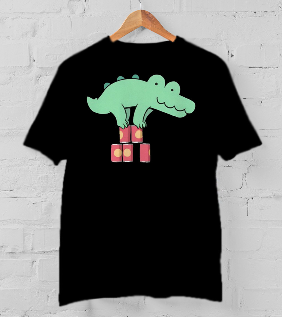 Deadlycomics Orlando Alligator Balancing On Cans T-Shirt