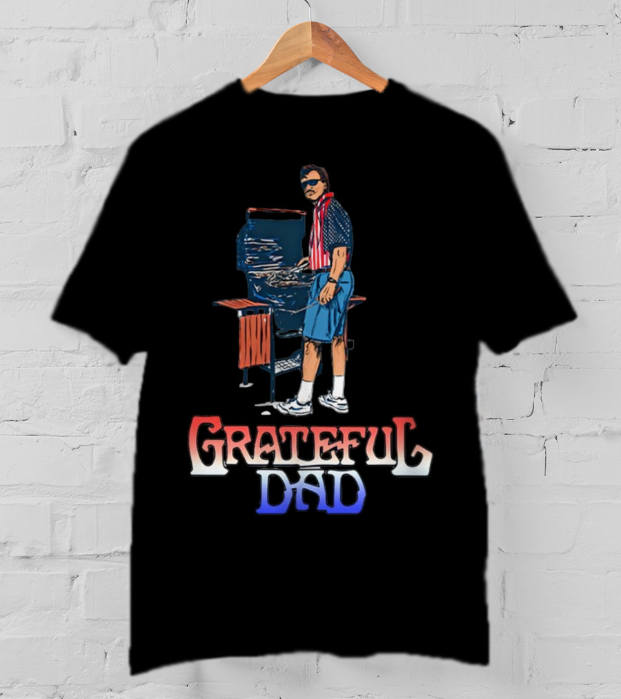 Grateful Dad USA BBQ Patriotic T-Shirt