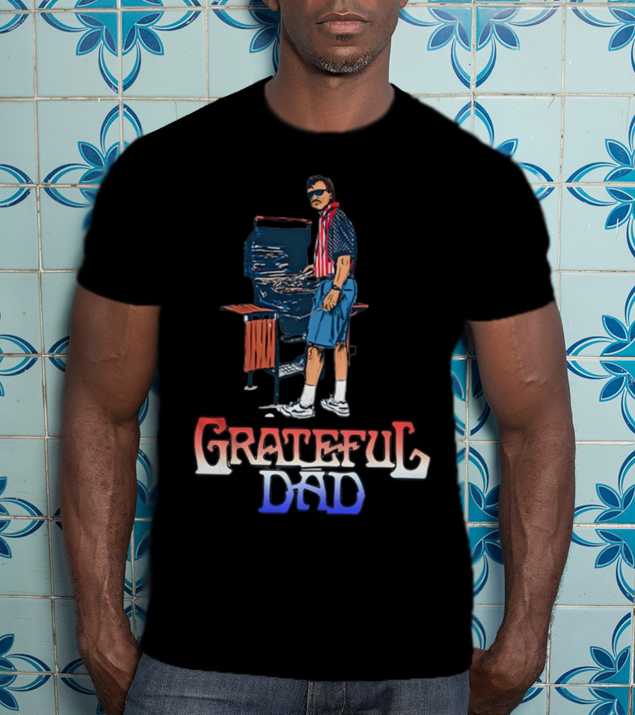 Grateful Dad USA BBQ Patriotic T-Shirt