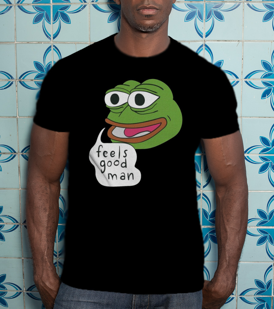 Pepe Feels Good Man Meme Iconic Expression T-Shirt
