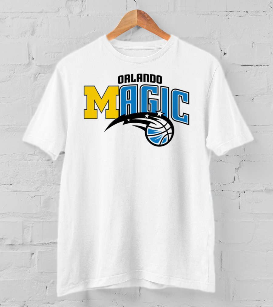 Orlando Magic Michigan Sports Collab Swanky Wolverine T-Shirt