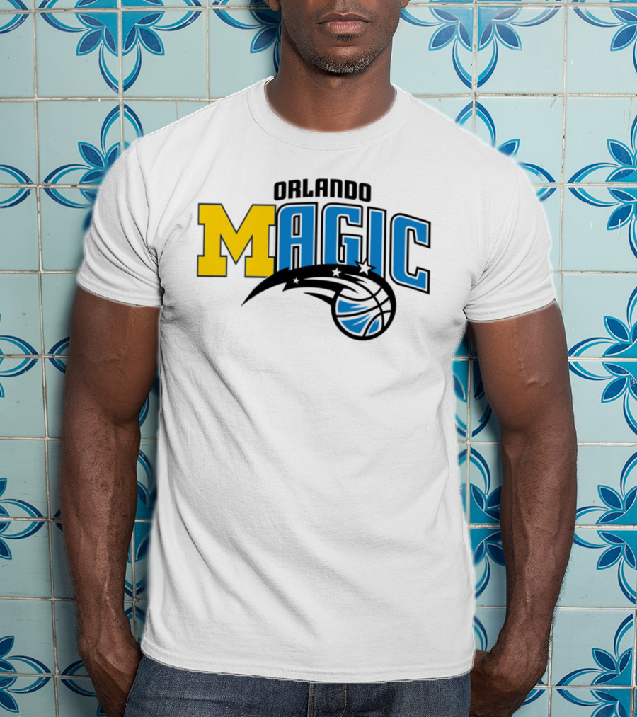 Orlando Magic Michigan Sports Collab Swanky Wolverine T-Shirt