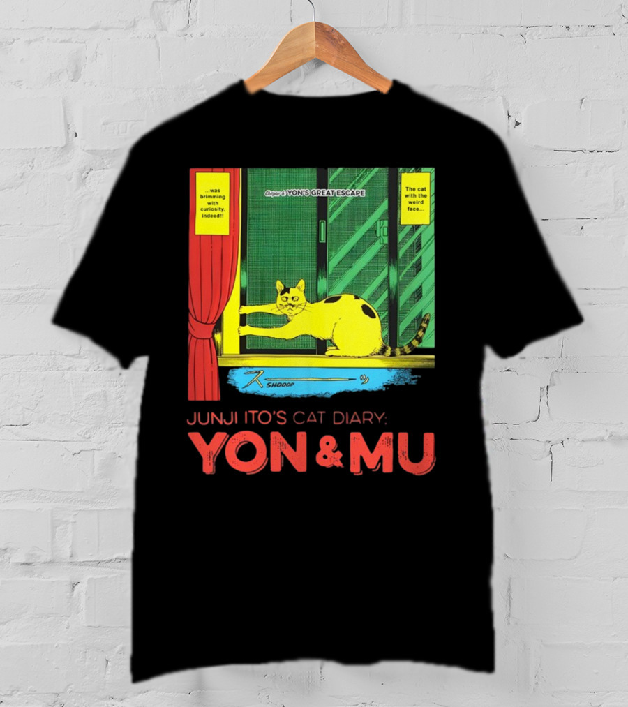 Junji Ito's Cat Diary Yon And Mu Yon’s Great Escape The Cat With The Weird Face T-Shirt