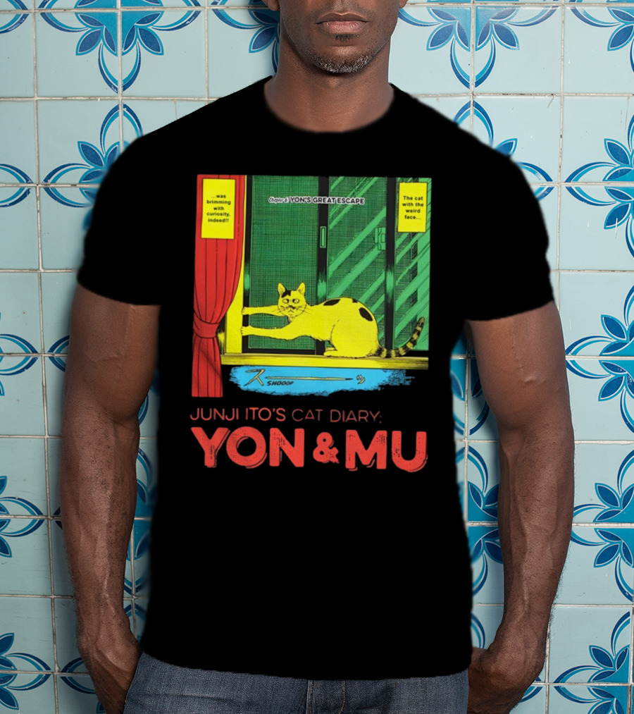 Junji Ito's Cat Diary Yon And Mu Yon’s Great Escape The Cat With The Weird Face T-Shirt