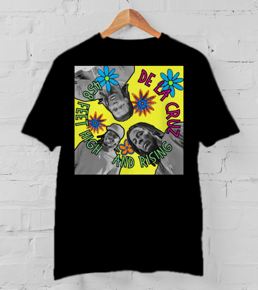 De La Cruz 458 Feet High And Rising Psychedelic Baseball Legend T-Shirt