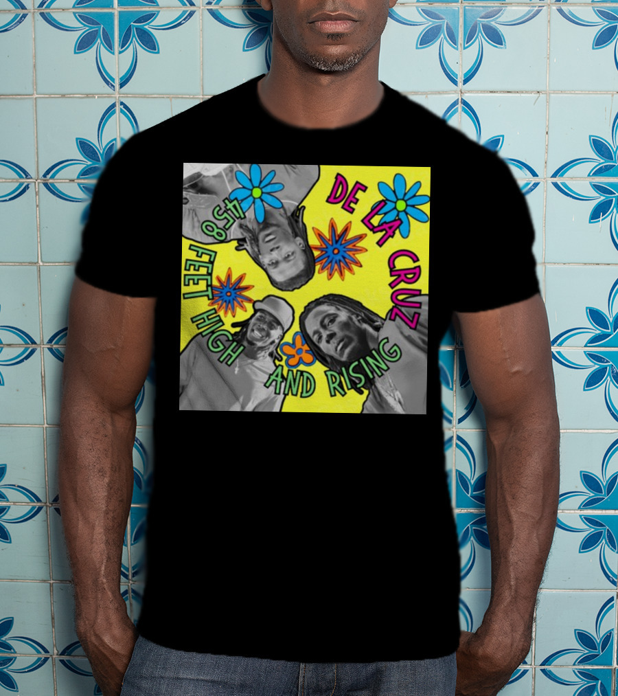 De La Cruz 458 Feet High And Rising Psychedelic Baseball Legend T-Shirt